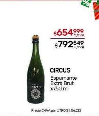 Nini Mayorista Circus espumante extra brut oferta