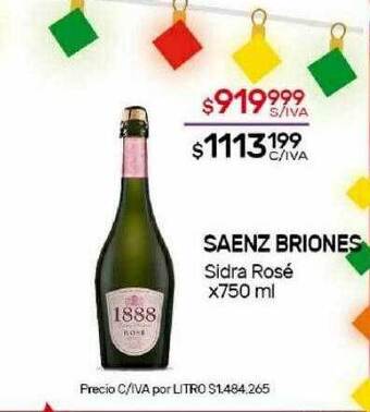 Nini Mayorista Saenz briones sidra rosé oferta