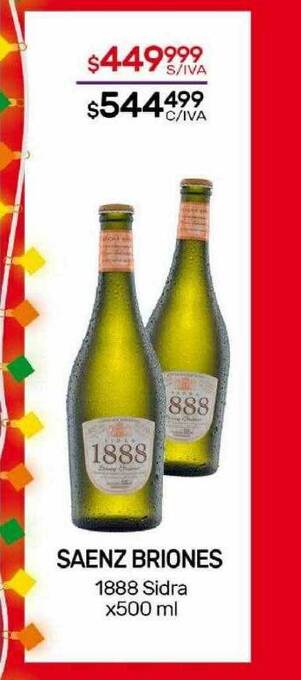 Nini Mayorista Saenz briones 1888 sidra oferta