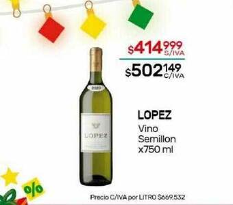 Nini Mayorista Lopez vino semillon oferta