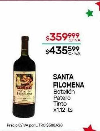 Nini Mayorista Santa filomena botellón patero tinto oferta