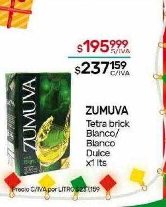 Nini Mayorista Zumuva tetra brick blanco blanco dulce oferta