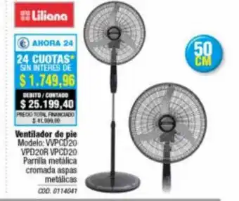 Rio Shop Deco Ventilador de pie liliana oferta