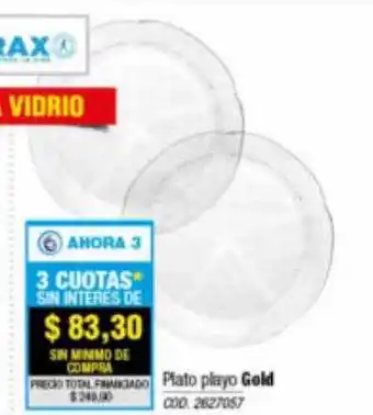 Plato playo gold durax
