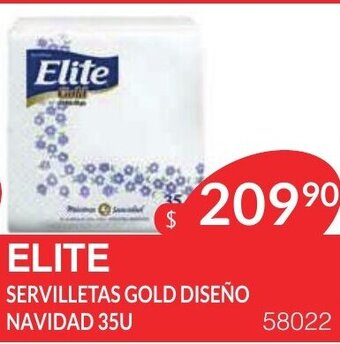 Masivos Elite Servilletas Gold Diseño Navidad 35u oferta