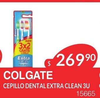 Masivos Colgate Cepillo Dental Extra Clean 3u oferta