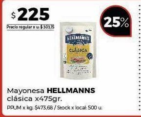 Disco Mayonesa hellmann's 475g oferta