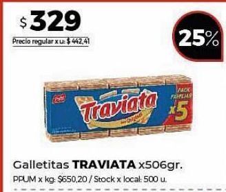 Disco Galletas traviata 506g oferta
