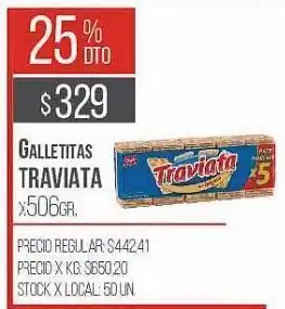Disco Galletas traviata 506g oferta
