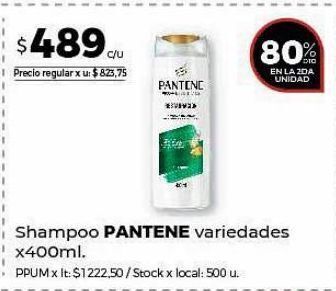Disco Shampoo pantene 400ml oferta