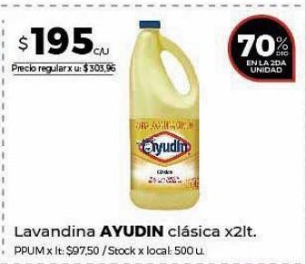 Disco Lavandina ayudin 2lt oferta