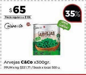 Disco Arvejas c&co. 300g oferta