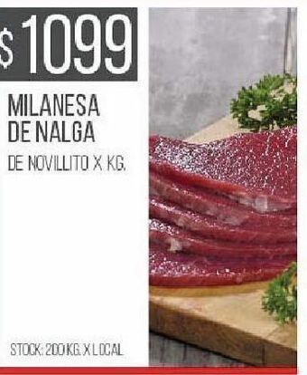 Disco Milanesa de nalga de novillito kg oferta