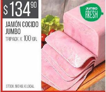 Disco Jamón cocido jumbo tripack 100g oferta