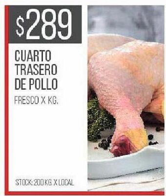 Disco Cuarto trasero de pollo fresco kg oferta