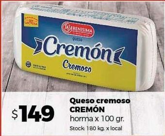Disco Queso cremoso cremon 100g oferta