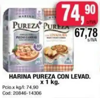 Maxiconsumo Pureza Harina Con Levad. x 1 kg. oferta