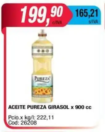 Maxiconsumo Pureza Aceite Girasol x 900 cc oferta
