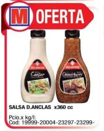 Maxiconsumo Salsa D.Anclas x360 cc oferta