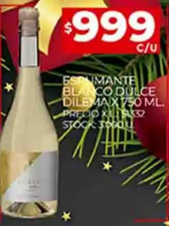 Supermercados DIA Espumante Blanco Dulce Dilema x 750ml. oferta