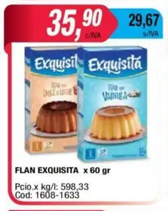 Maxiconsumo Exquisita Flan x 60gr oferta