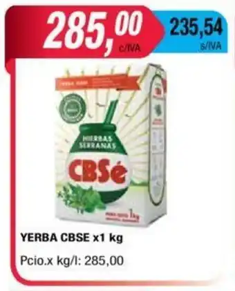 Maxiconsumo CBSé Yerba x1 kg oferta
