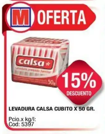 Maxiconsumo Levadura Calsa Cubito x 50 GR. oferta
