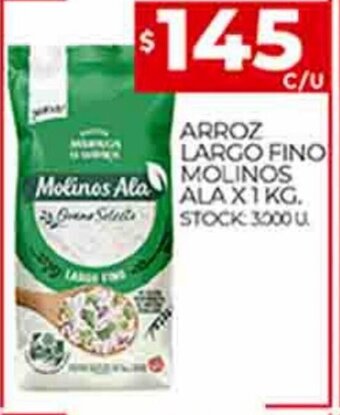 Supermercados DIA Arroz Largo Fino Molinos Ala x 1kg, oferta