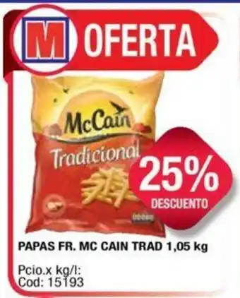 Maxiconsumo Mc Cain Tradicional Papas Fr. 1.05 kg oferta