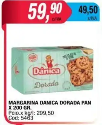Maxiconsumo Danica Dorada Margarina Pan x 200 GR. oferta