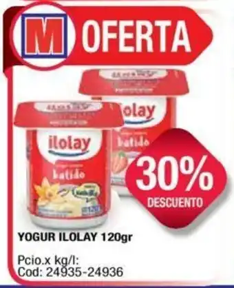 Maxiconsumo Ilolay Yogur 120gr oferta