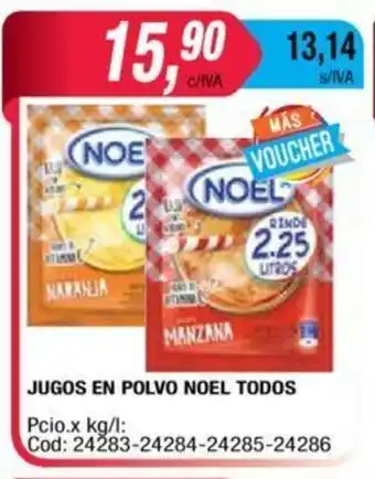Maxiconsumo Noel Jugos En Polvo Todos oferta