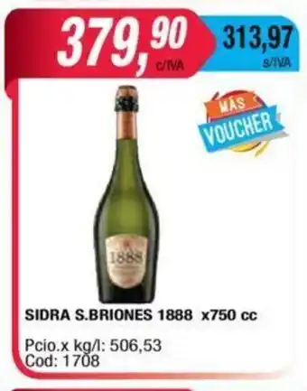 Maxiconsumo 1888 Sidra S.Briones x750cc oferta
