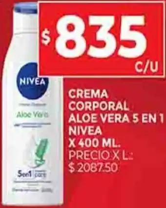 Supermercados DIA Crema Corporal Aloe Vera 5 en 1 Nivea x 400ml oferta