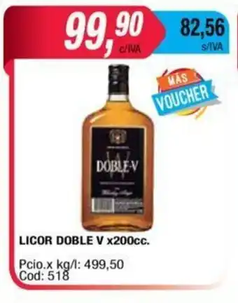 Maxiconsumo Doble V Licor x200cc. oferta