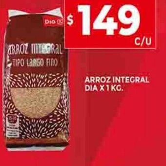 Supermercados DIA Arroz Integral Dia x 1kg oferta