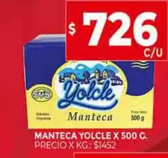 Supermercados DIA Manteca Yolcle x 500g oferta