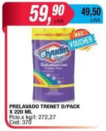 Maxiconsumo Prelavado Trenet D/Pack x 220 ML oferta