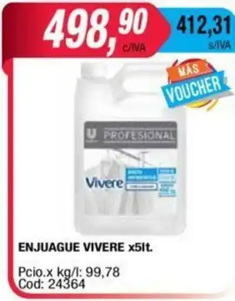 Maxiconsumo Vivere Enjuague x5lt. oferta