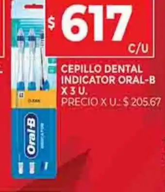 Supermercados DIA Cepillo Dental Indicator Oral-B x 3u oferta