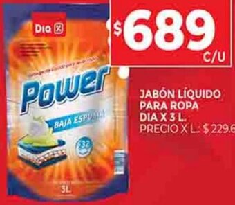Supermercados DIA Jabón Líquido Para Ropa Dia x 3L oferta