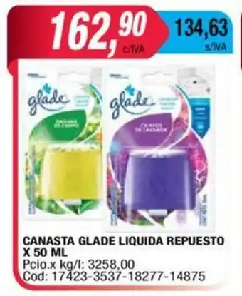 Maxiconsumo Glade Canasta Liquida Repuesto x 50 ML oferta