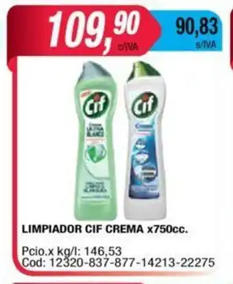 Maxiconsumo Cif Limpiador Crema x750cc. oferta