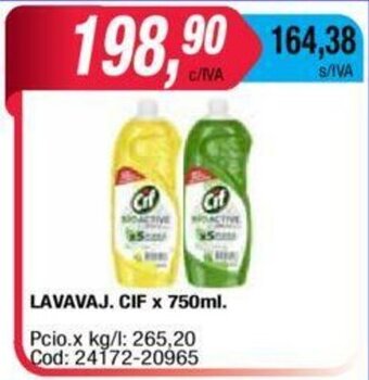 Maxiconsumo CIF Lavavaj. x 750ml oferta