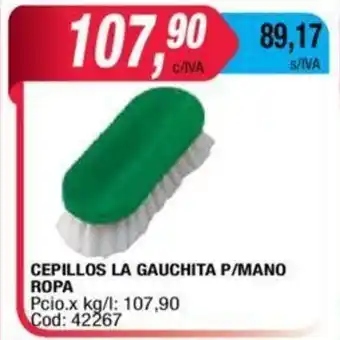Maxiconsumo Cepillos La Gauchita P/Mano Ropa oferta
