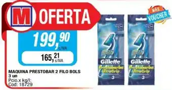 Maxiconsumo Maquina Prestobar 2 Filo Bols 3 un oferta
