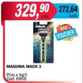 Maxiconsumo Maquina Mach 3 oferta