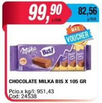Maxiconsumo Milka Bis Chocolate x 105 GR oferta