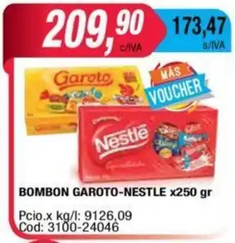 Maxiconsumo Garoto-Nestle Bombon x250 gr oferta