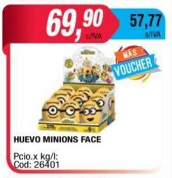 Maxiconsumo Huevo Minions Face oferta